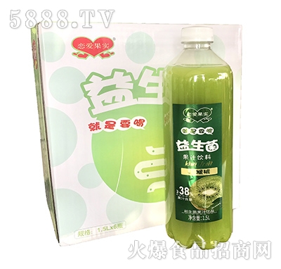 戀愛果實益生菌獼猴桃汁1.5Lx6