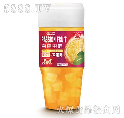 戀愛果實益生菌百香果果粒果汁380ml