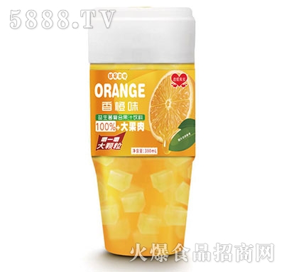戀愛果實益生菌鮮橙果粒果汁380ml