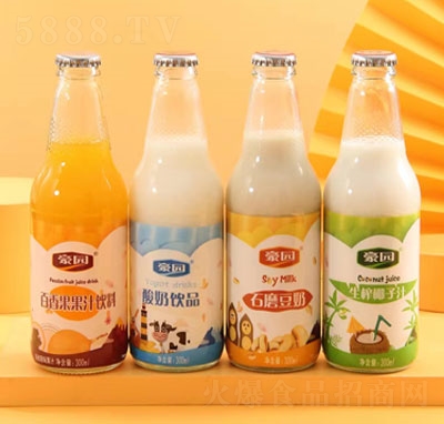 豪園玻璃瓶飲料系列